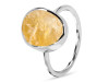 Citrine Raw Crystal Ring CIT-RR-345.