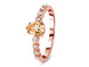 Citrine & White Topaz Ring CIT-RR-419D.