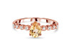 Citrine & White Topaz Ring CIT-RR-419D.