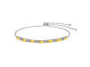 Citrine & White Topaz Bracelet CIT-RDB-133.