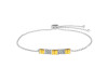 Citrine & White Topaz Bracelet CIT-RDB-147.