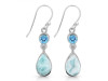 Close Out Larimar & Blue Topaz Earring LAR-CO-RDE-773.