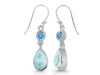 Close Out Larimar & Blue Topaz Earring LAR-CO-RDE-773.