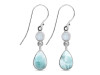 Close Out Larimar & Moonstone Earring LAR-CO-RDE-801.