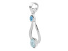 Close Out Larimar & Blue Topaz Pendant LAR-CO-RDP-132.