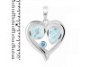 Close Out Larimar & Blue Topaz Pendant LAR-CO-RDP-154.