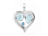 Close Out Larimar & Blue Topaz Pendant LAR-CO-RDP-154.