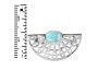 Close Out Larimar & Moonstone Ring LAR-CO-RDR-1034.