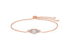 Crystal & White Topaz Bracelet CST-RDB-140.