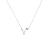 Pisces Zodiac Star Constellation Crystal & White Topaz Necklace CST-RDN-387.