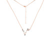 Pisces Zodiac Star Constellation Crystal & White Topaz Necklace CST-RDN-387.