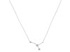 cancer Zodiac Star Constellation Crystal & White Topaz Necklace CST-RDN-486.