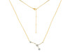 cancer Zodiac Star Constellation Crystal & White Topaz Necklace CST-RDN-486.