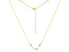 Aries Zodiac Star Constellation Crystal & White Topaz Necklace CST-RDN-488.