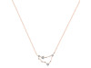Capricorn Zodiac Star Constellation Crystal & White Topaz Necklace CST-RDN-489.