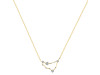 Capricorn Zodiac Star Constellation Crystal & White Topaz Necklace CST-RDN-489.