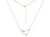 Capricorn Zodiac Star Constellation Crystal & White Topaz Necklace CST-RDN-489.