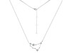 Capricorn Zodiac Star Constellation Crystal & White Topaz Necklace CST-RDN-489.