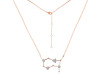 Gemini Zodiac Star Constellation Crystal & White Topaz Necklace CST-RDN-490.