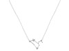 Leo Zodiac Star Constellation Crystal & White Topaz Necklace CST-RDN-493.