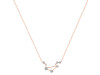 Libra Zodiac Star Constellation Crystal & White Topaz Necklace CST-RDN-494.