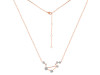 Libra Zodiac Star Constellation Crystal & White Topaz Necklace CST-RDN-494.