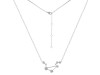 Libra Zodiac Star Constellation Crystal & White Topaz Necklace CST-RDN-494.