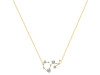 Scorpio Zodiac Star Constellation Crystal & White Topaz Necklace CST-RDN-495.