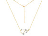 Scorpio Zodiac Star Constellation Crystal & White Topaz Necklace CST-RDN-495.