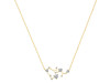 Sagittarius Zodiac Star Constellation Crystal & White Topaz Necklace CST-RDN-496.