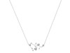 Sagittarius Zodiac Star Constellation Crystal & White Topaz Necklace CST-RDN-496.