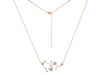 Sagittarius Zodiac Star Constellation Crystal & White Topaz Necklace CST-RDN-496.