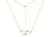Sagittarius Zodiac Star Constellation Crystal & White Topaz Necklace CST-RDN-496.