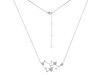 Sagittarius Zodiac Star Constellation Crystal & White Topaz Necklace CST-RDN-496.