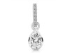 Crystal Quartz & White Topaz Pendant CST-RDP-779-CZ-LOOP.