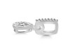 Crystal Quartz & White Topaz Pendant CST-RDP-779-CZ-LOOP.