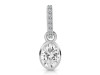 Crystal & White Topaz Pendant CST-RDP-780-CZ-LOOP.
