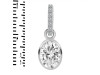 Crystal & White Topaz Pendant CST-RDP-792-CZ-LOOP.