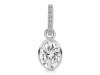 Crystal & White Topaz Pendant CST-RDP-792-CZ-LOOP.