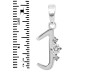 Cubic Zirconia Alphabet J Pendant CUZ-RDA-10.