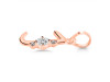 Cubic Zirconia Alphabet J Pendant CUZ-RDA-10.