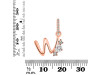 Cubic Zirconia Alphabet W Pendant CUZ-RDA-101.