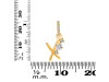 Cubic Zirconia Alphabet X Pendant CUZ-RDA-102.