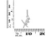 Cubic Zirconia Alphabet X Pendant CUZ-RDA-102.
