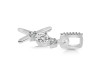 Cubic Zirconia Alphabet X Pendant CUZ-RDA-102.
