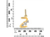 Cubic Zirconia Alphabet Z Pendant CUZ-RDA-104.