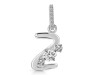 Cubic Zirconia Alphabet Z Pendant CUZ-RDA-104.