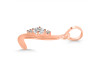 Cubic Zirconia Alphabet L Pendant CUZ-RDA-12.