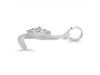 Cubic Zirconia Alphabet L Pendant CUZ-RDA-12.