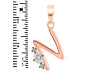 Cubic Zirconia Alphabet N Pendant CUZ-RDA-14.